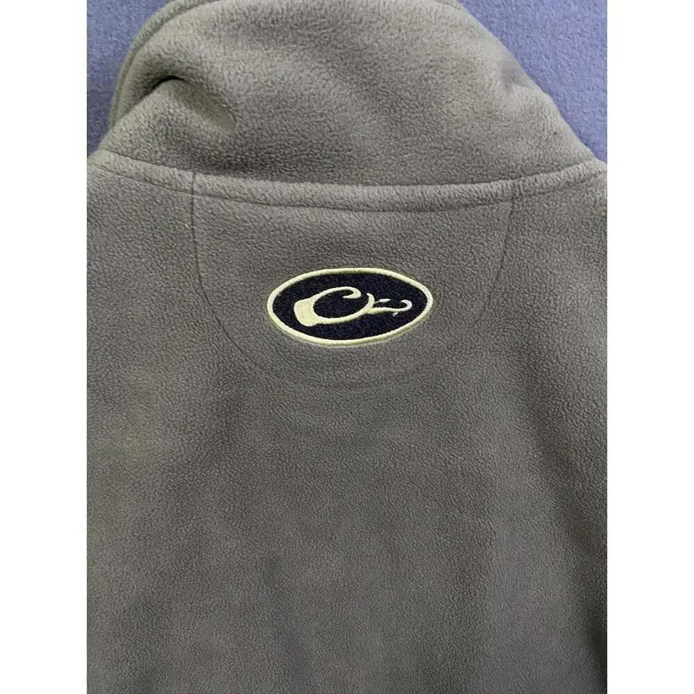 Drake Heavy Fleece Waterfowl Magnattach Georgia Bulldogs Zip Green Jacket Mens S